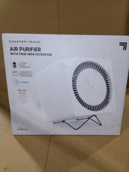 Pallet of Sharper Image Purify 5 & 3 White Air Purifiers - MSRP $4,039