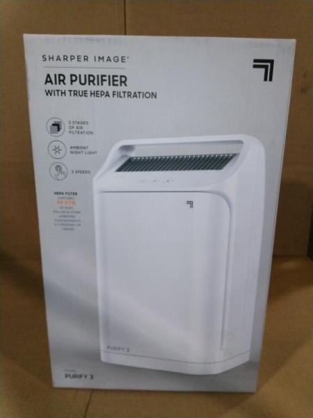 Pallet of Sharper Image Purify 5 & 3 White Air Purifiers - MSRP $4,039