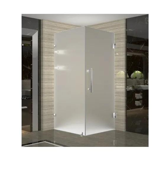 Aston SEN993F-SS-36-10 Glass Shower Enclosure - MSRP $849