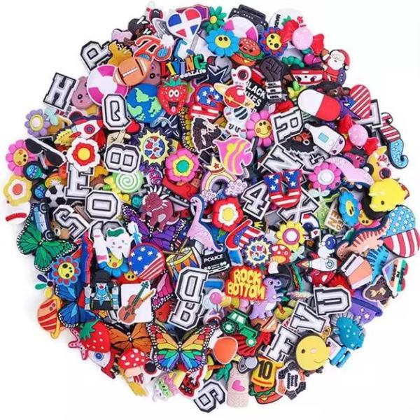 1000 - New Huge Assortment - Crocs Charms Mixed Lot - MSRP 12995.00