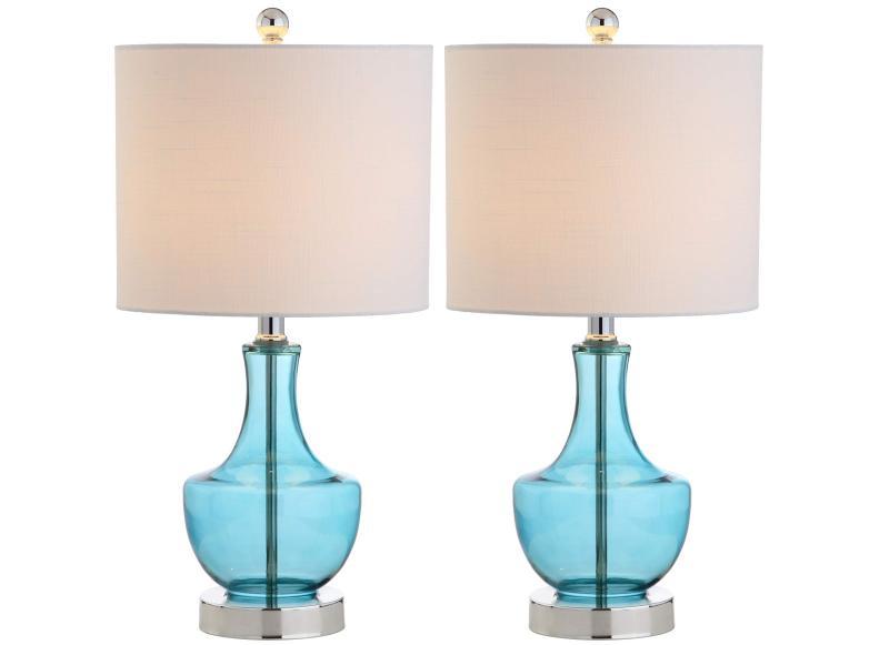 JONATHAN Y JYL1029C Colette 20" Mini Glass LED Table Lamp - MSRP $33
