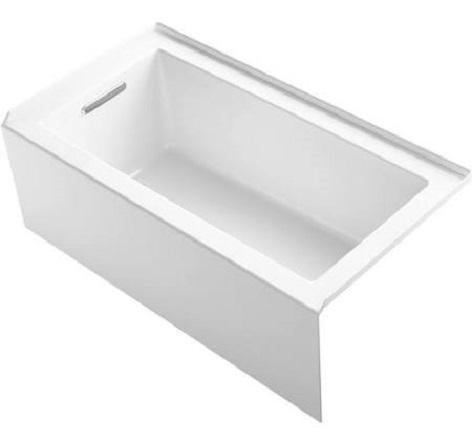 Kohler K-20202-LA-0 Underscore 60" Soaking Bathtub - MSRP $1,101