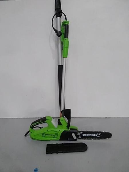 Greenworks 7 Amp 10in Corded Electric Polesaw, PSCS06B01 - MSRP $99