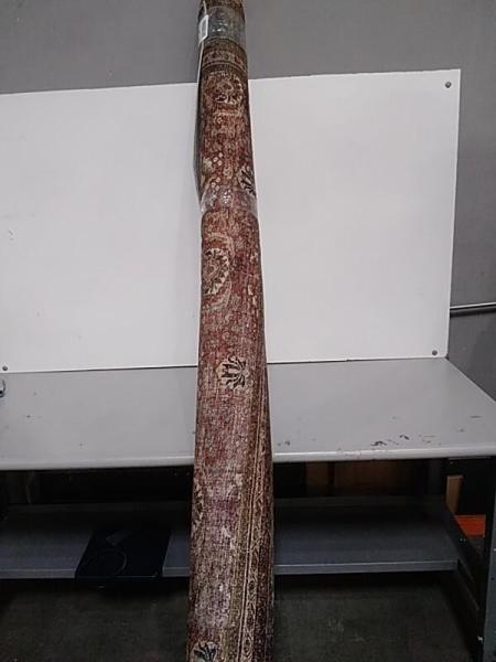 Long Ornamental Rug, Red - MSRP $100