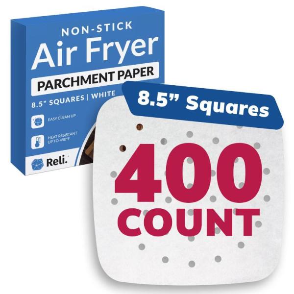 Kitchen - Reli. Air Fryer Parchment Paper Liners, Fuljooy 400 Pcs Christmas Dinnerware Set - MSRP $8,947