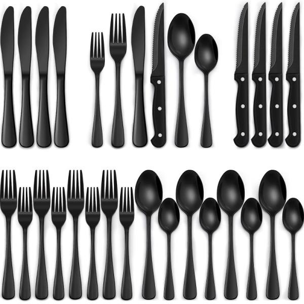 Kitchen - Amefa 45-Piece Silverware Flatware Cutlery Set, Alva Energy Ceramic Nonstick Griddle Pan - MSRP $2,387