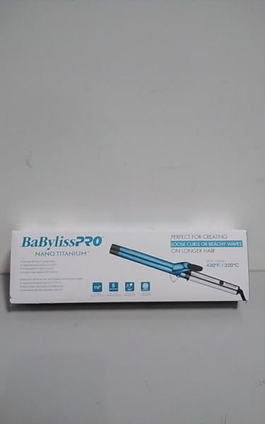 BaBylissPRO Nano Titanium Extended Barrel Curling Iron, Blue - Est Retail $79