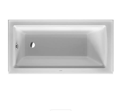 Duravit 700356000000090 Soaking Tub with Left Drain and Overflow - MSRP $596
