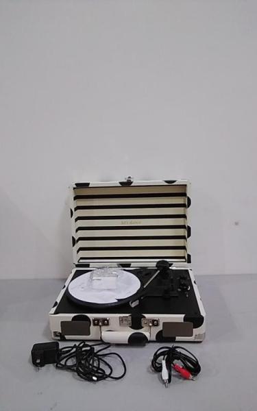 Polka Dot Portable Record Player in Cream/Black by kate spade new york x Target - Est Retail $70