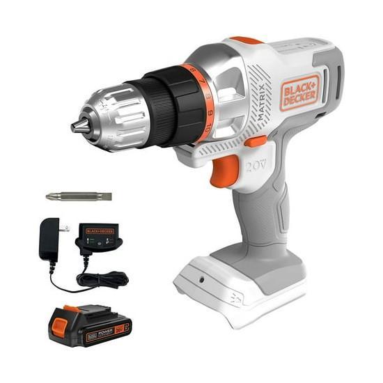 Black & Decker 20V Matrix Cordless Drill/Driver Kit - MSRP $59