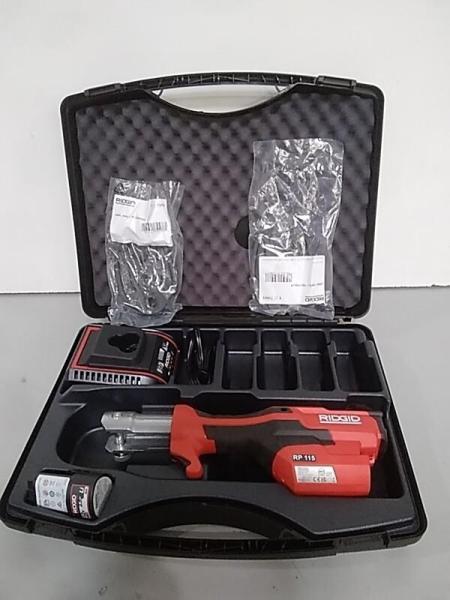 Ridgid RP 115 Mini Press Tool Kit for 1/2 in. - 3/4 in. Copper & Stainless Fittings - MSRP $1,375