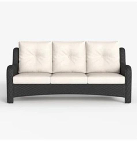 TRUCKLOAD Funiture - Mercer41 Rhylin Chenille Sectional Sofa, LayinSun Wicker Outdoor Patio Sofa - MSRP $31,648
