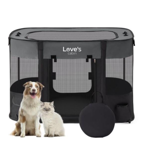 Pet Products - Love's Cabin Pet Playpen, Junspow Pet Hammock, CZPet Dog Bowl Stand - MSRP $5,375