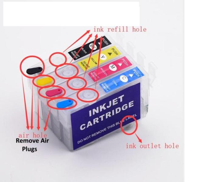 100 sets (400 cartridges) Empty chip less For Epson printers
