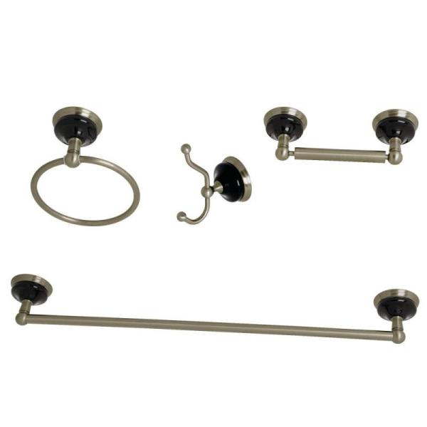 Amazon Clearance - Home Improvement - Kingston Brass BAK9111478BN Water Onyx Bathroom Hardware, Builders Edge 14.5"W x 40"H - MSRP $6,032