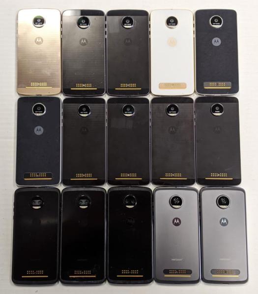Motorola Z4, Z3, Z2, & More, 60 Units, Refurbished, MSRP $29,260