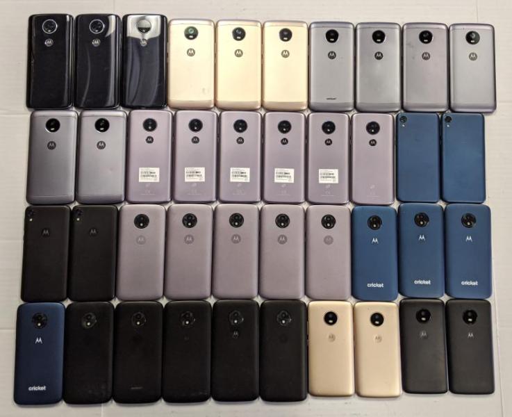 Motorola Moto E5 Play, G4, & More, 115 Units, Refurb, MSRP $19,030