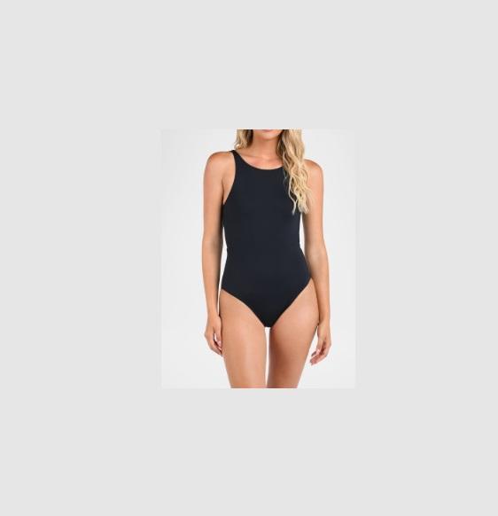 Apparel - La Blanca Island Goddess Clean Scoop-Neck One-Piece Swimsuit, Beyond Yoga, Free People - Original MSRP $2,505