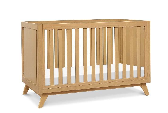 DaVinci Otto 3-in-1 Convertible Mini Baby Crib, GREENGUARD Gold Certified, Honey - MSRP $249
