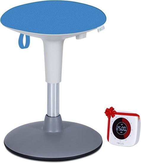 Adjustable Wobble Stool for Kids; Ergonomic Wiggle Seat, 360 Degrees Movement (Sky Blue) - MSRP $119