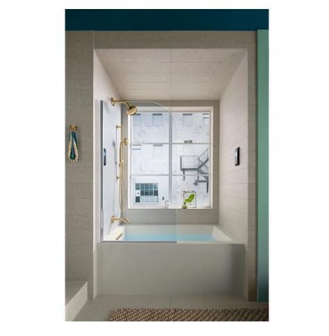 Kohler K-20201-LA-0 Underscore 60" X 30" Alcove Soaking Bathtub - MSRP $1,054