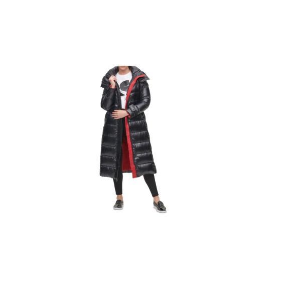 Apparel- Karl Lagerfeld Shine Hooded Belted Puffer Coat, Rag & Bone Sweat Pants, Commando, Natori -Original MSRP $2,281