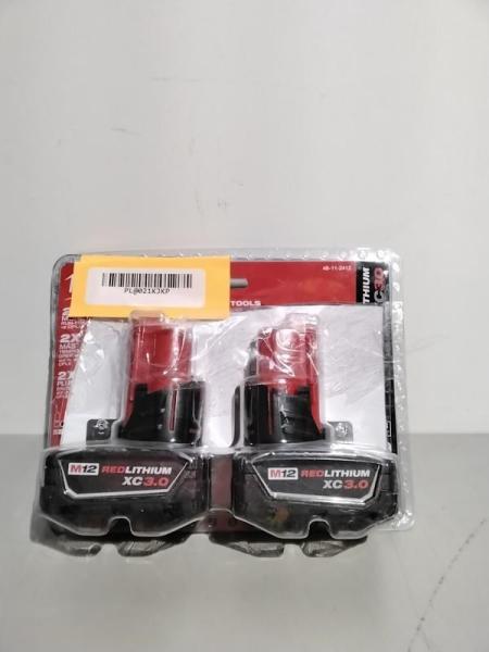 Milwaukee M12 12-Volt Lithium-Ion XC Extended Capacity 3.0 Ah Battery Pack (2-Pack), Black - MSRP $129