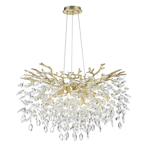 Home Improvement - KVTOEP Modern Crystal Tree Branches Chandeliers, Neatfi LED Garage Ceiling Light - MSRP $10,548