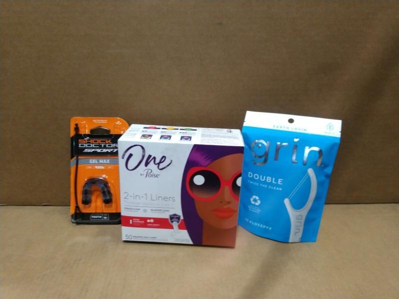 Health and Beauty - Shock Doctor Sport Gel Mouthguards, One by Poise Panty Liners - MSRP $7,296
