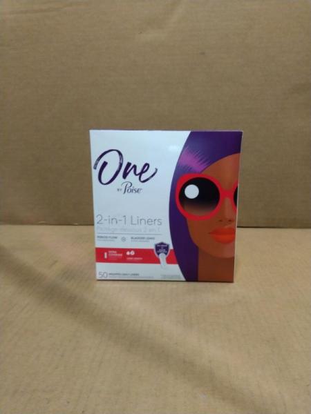 One by Poise Panty Liners (2in1 Period Bladder Leakage Daily Liner), Long, Extra Coverage Long - MSRP $8,808