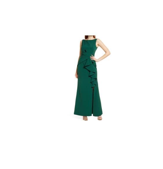 Apparel - Eliza J Sleeveless Cascading-Ruffle Gown, Citizens of Humanity Marcelle Cotton, Elwood - Original MSRP $4,021