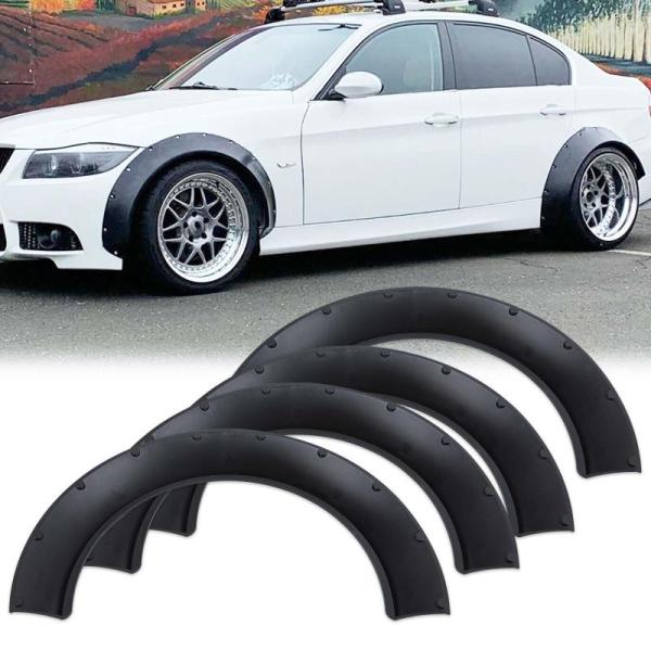 DEERMOTO Universal Fender Flares 4PCS Car Large Fender Wide - MSRP $62