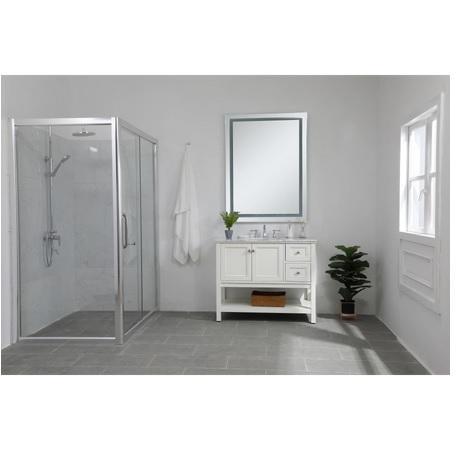 Elegant Lighting MRE13648 Frameless Bathroom Wall Mirror - MSRP $726
