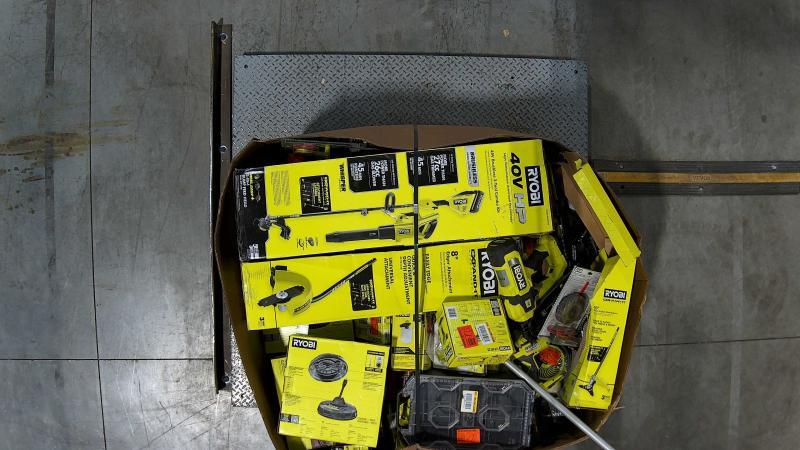 Tools - Ryobi, Black+Decker, Homelite, Ridgid - Est Retail $8,304