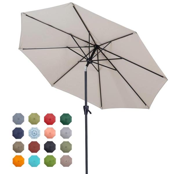 Tempera 9ft Patio Market Outdoor Table Umbrella - MSRP $59