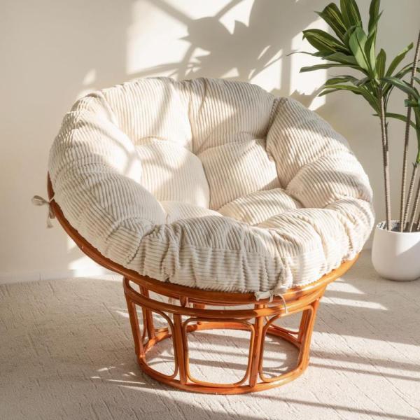 HIGOGOGO Papasan Chair Cushion w/Corduroy Cover - MSRP $57