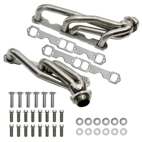 Exhaust Polished Stainless Steel SBC Headers, 1955-1957 Chevy Hot Rod Swaps - MSRP $199