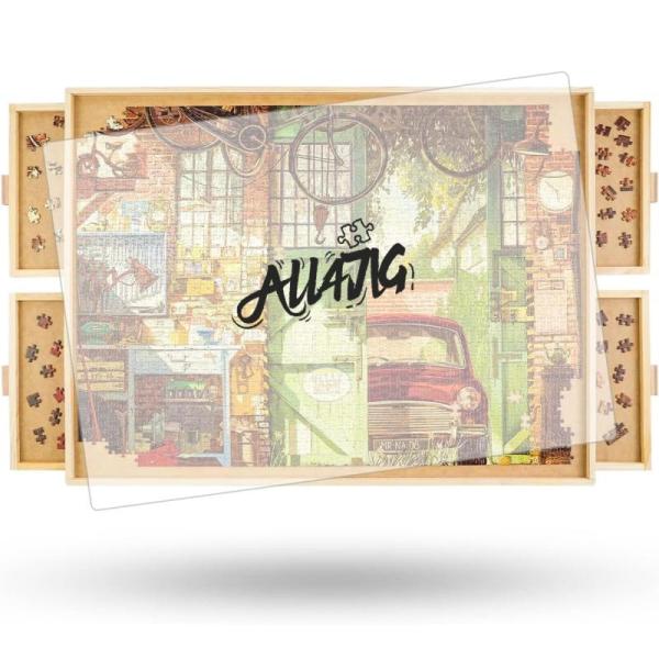 ALL4JIG 1500 Piece Rotating Puzzle Board with Drawers - MSRP $49