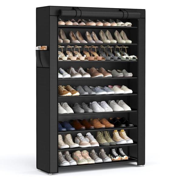 SONGMICS Shoe Rack with Non-Woven Fabric Cover 9 Tier - MSRP $35