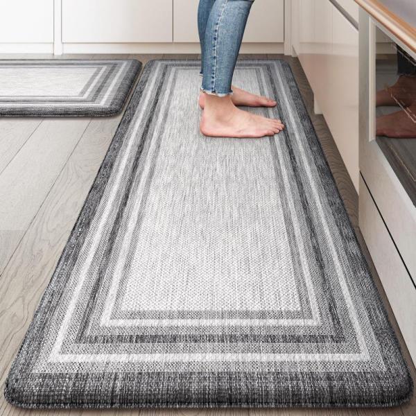 KIMODE Anti Fatigue Kitchen Mat for Floor 20"x47"20"x32" - MSRP $53