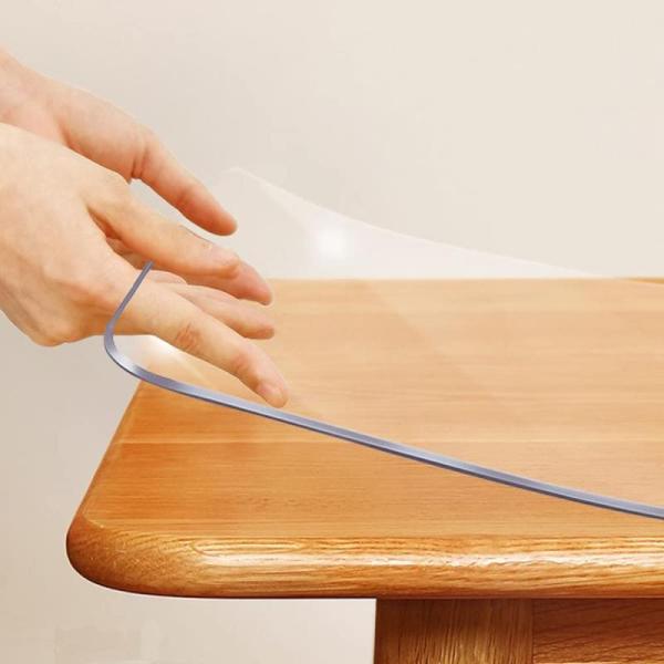 Plastic Clear Table Protector 44 x 78 Inches Crystal Vinyl - MSRP $67