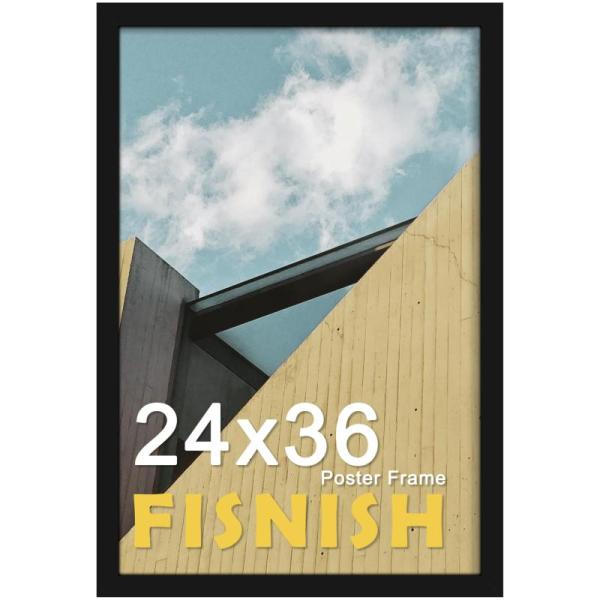 Fisnish 24x36 Poster Frame Black Poster Frames 24 x 36 - MSRP $36