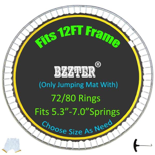Bzzter Trampoline MatFits 12ft Frame with 72 Rings 126.8 - MSRP $86
