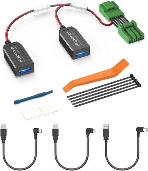 Naponal GPS Rearview Mirror DashCam Power Adapter - 7Pin Type A Connector: Honda CRV, Civic, Acura MDX - MSRP $34
