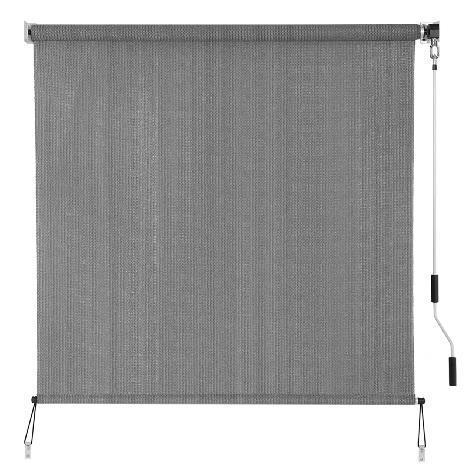 SEEYE Outdoor Sunshade Roller Shades 72"Wx72"H - MSRP $52
