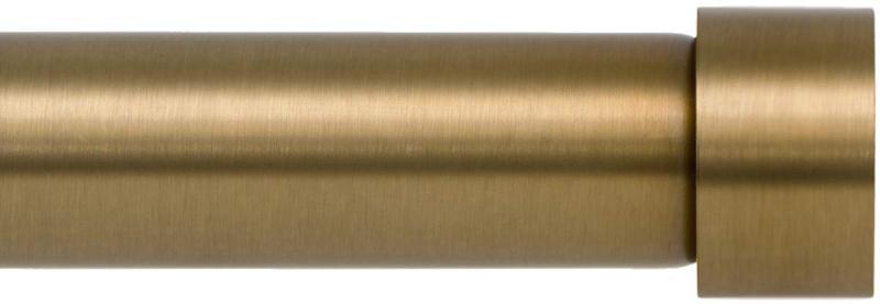 Ivilon Window Curtain Rod End Cap, 1in Pole 120-240in Warm Gold - MSRP $56