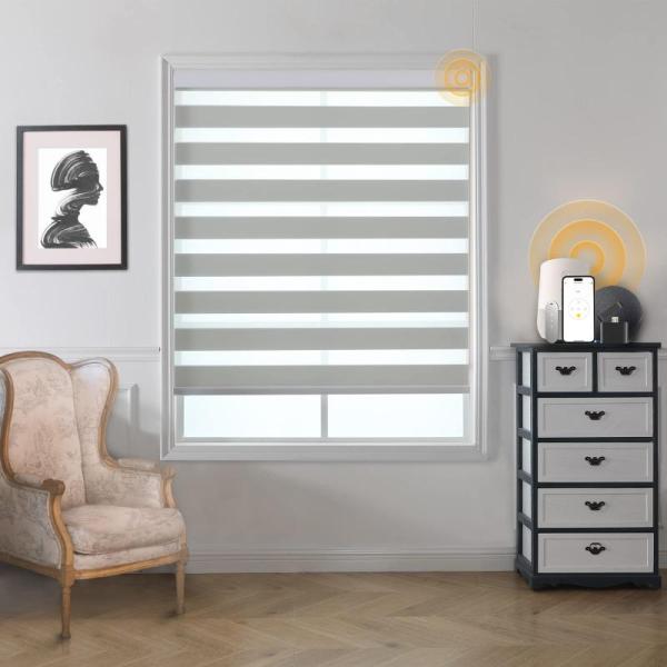 MUSCLEAREA Motorized Zebra Blinds Smart Blinds with Remote - MSRP $89