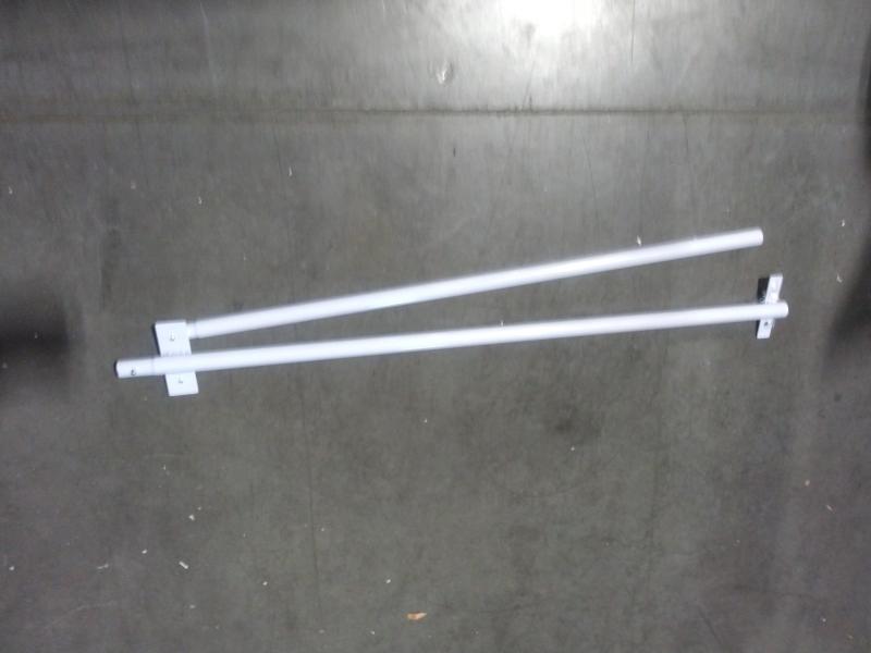 Whitmor Magnetic White Laundry Valet Hanging Rod - Clothes Drying Rack -White - MSRP $35