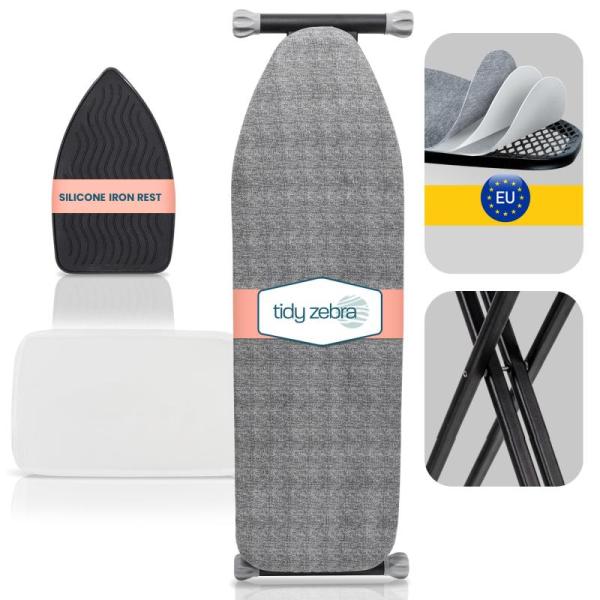 Tidy Zebra Extra Sturdy Compact Ironing Board Full Size