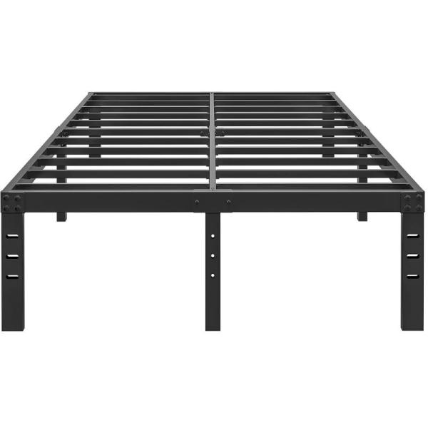 HOBINCHE 14 Inch Metal Bed Frame Queen Size No Box Spring - MSRP $54